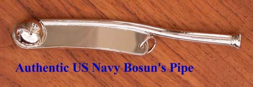Authentic US Navy Boatswain's Call