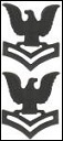 US Navy Seabee - Collar Device - Black - Second Class Petty Officer