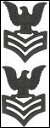 US Navy Seabee - Collar Device - Black - First Class Petty Officer
