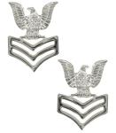 US Navy Coat Epaulets - First Class Petty Officer - Mirror Finish