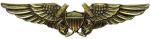 Navy Badge - Navy Flight Officer - Antique Gold
