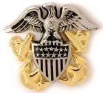 Navy Office Cap Device - High Relief