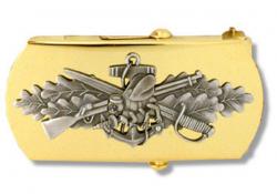 US Navy Seabee Belt Buckle - Chief Petty Officer