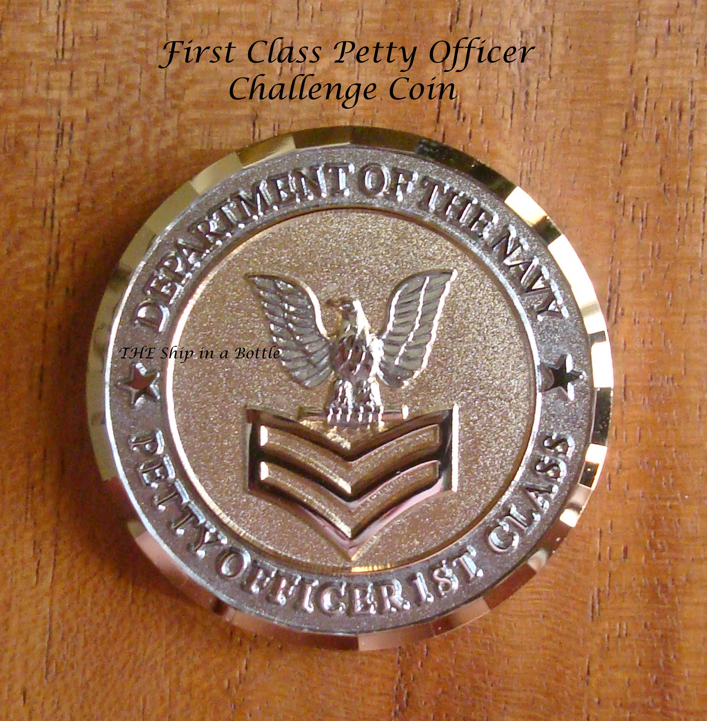 Navy Petty Officer Third Class E-4 Challenge Coin. NEW U.S 